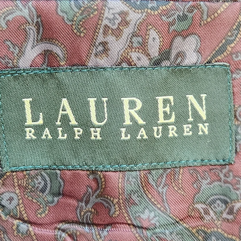 RALPH LAUREN Men's Sport Coat Size 42R Black Corduroy Preppy Paisley Blazer
